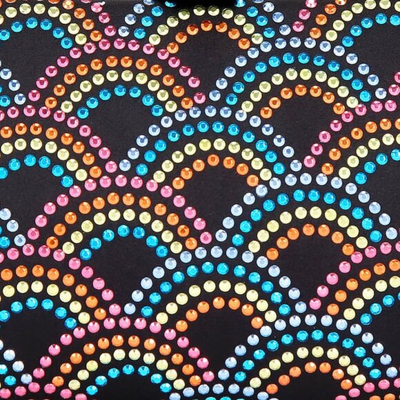 KURT GEIGER LONDON Rainbow Crystal Clutch + Removable Chain Shoulder Strap NWT - Picture 6 of 12